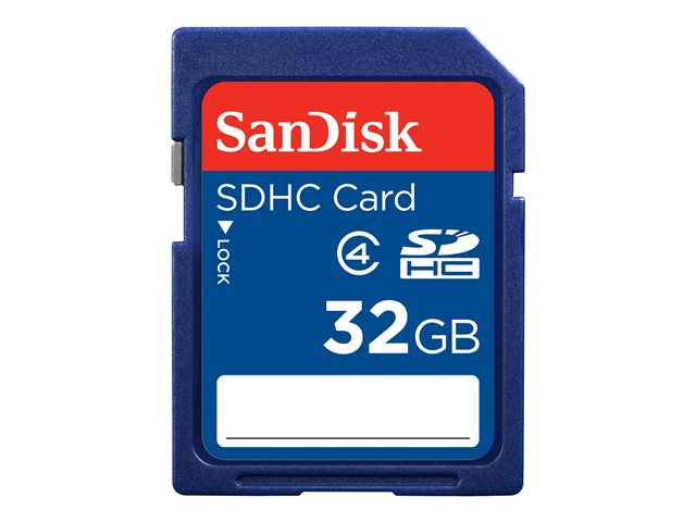 Image of SanDisk Standard - flash memory card - 32 GB - SDHC