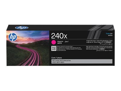 HP 240X High Yield magenta original LaserJet toner cartridge Product shot Front 79950
