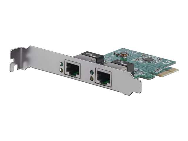 Image of StarTech.com Dual Port Gigabit PCI Express Server Network Adapter Card - 1 Gbps PCIe NIC - Dual Port Server Adapter - 2 Port Ethernet Card (ST1000SPEXD4) - network adapter - PCIe - Gigabit Ethernet x 2