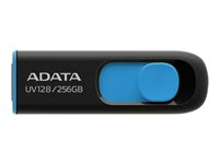 ADATA UV128 256GB USB 3.2 Gen 1 Sort Blå