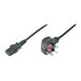 power cable - power IEC 60320 C13 to BS 1363 - 1.8