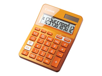 Canon LS-123K - Desktop calculator - 12 digits - solar panel, battery - orange metallic