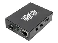 Tripp Lite Gigabit SFP Fiber to Ethernet Media Converter, POE+ - 10/100/1000 Mbps