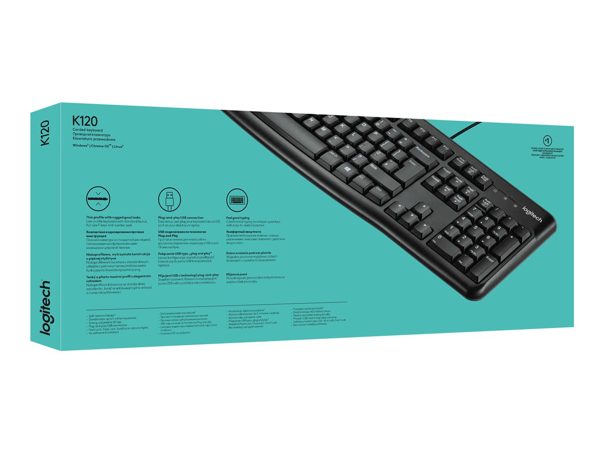 Keyboard K120 - BLK - HEB - USB – foto 9