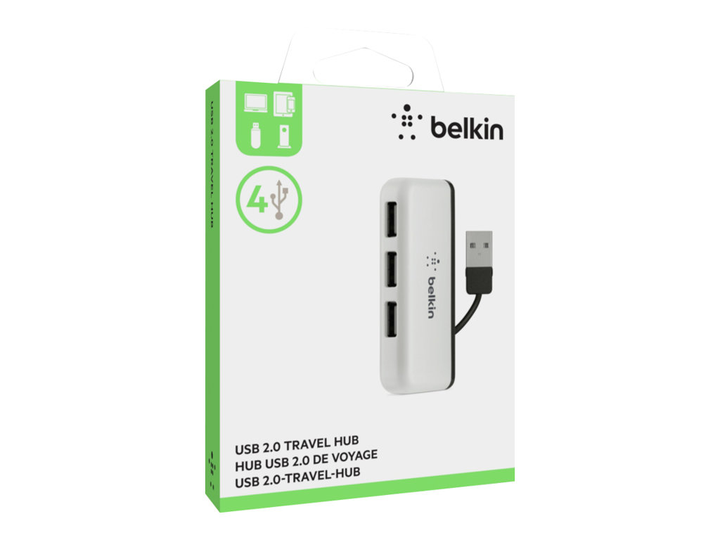 BELKIN Hub de Voyage 4 Ports USB 2.0 Noi