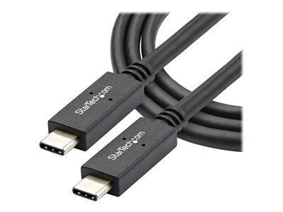 StarTech.com Câble USB-C vers USB-C avec Power Delivery (5A) de 1 m - M/M -  USB 3.1 Gen 2 (10 Gb/s) - Certifié - Cordon USB Type C (USB31C5C1M), Câbles USB