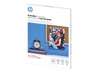 HP Everyday Photo Paper - Semi-glossy - Letter A Size (8.5 in x 11 in) 25 sheet(s) photo paper - for Officejet 52XX, 6000, 6000 E609, 6500 E709, 68XX, 75XX; Photosmart B110, Wireless B110
