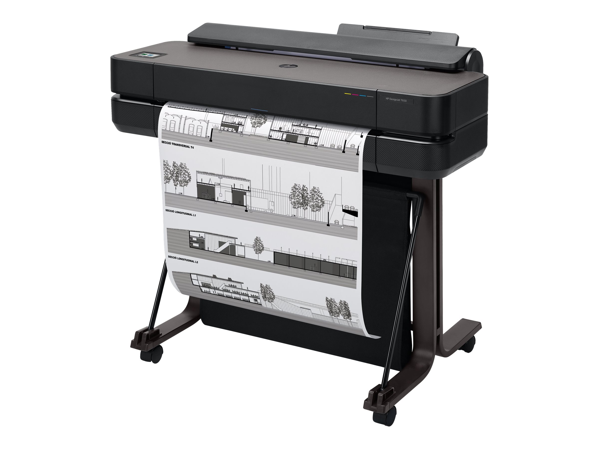 HP DesignJet T650 - 610 mm (24") Gro?formatdrucker - Farbe - Tintenstrahl - Rolle A1 (61,0 cm x 91,4 m) - 2400 x 1200 dpi