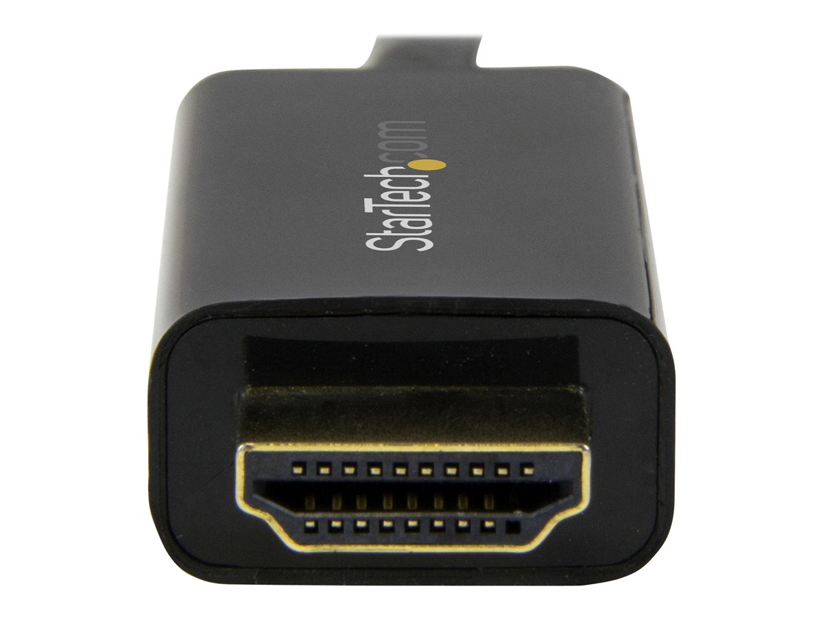 StarTech.com Mini DisplayPort to HDMI Adapter Cable - mDP to HDMI Adapter with Built-in Cable - Black - 5 m (15 ft.) - Ultra HD 4K 30Hz (MDP2HDMM5MB) - kabel adaptéru - DisplayPort / HDMI - 5 m – foto 3