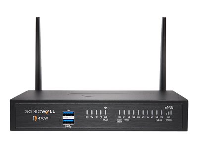 SonicWall TZ470W Essential Edition security appliance GigE, 2.5 GigE Wi-Fi 5 