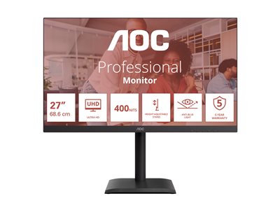 AOC 68,6cm (27)  U27E4CV 16:09 2xHDMI+DP+USB-C Lift Spk. bl