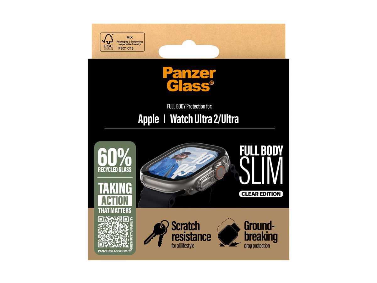 PanzerGlass Apple Watch Ultra tenký čirý kryt s ochranným sklem – foto 5