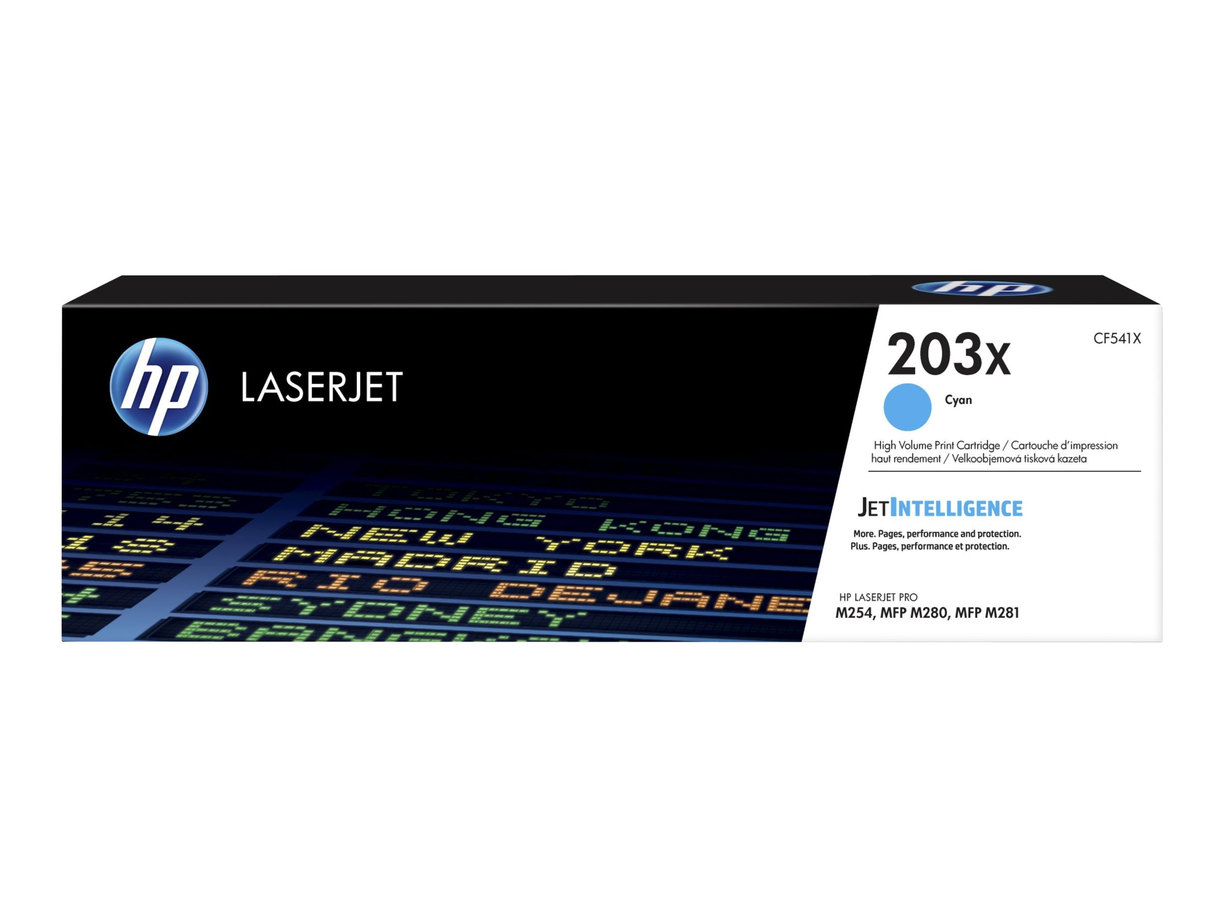 Hp 203x High Yield Cyan Original Laserjet Toner Cartridge Cf541x