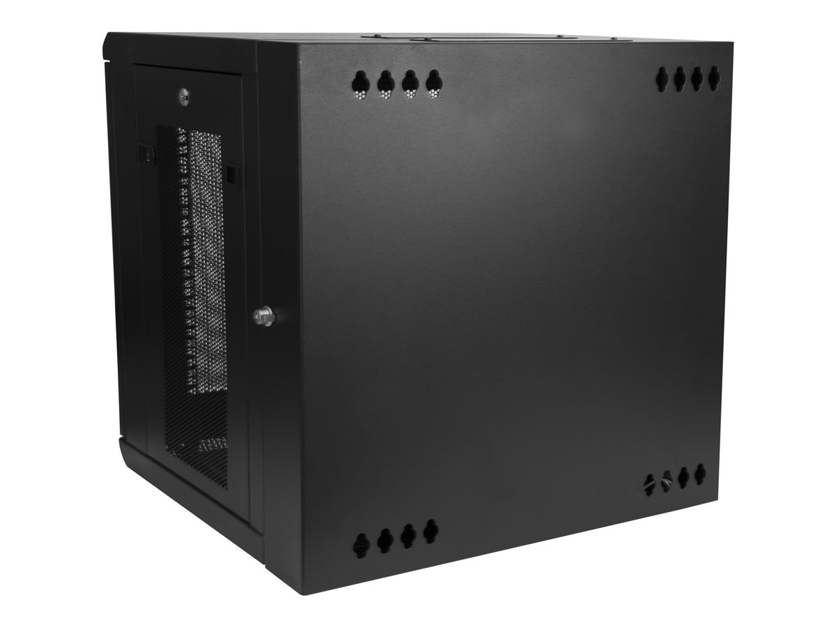 StarTech.com 12U 19" Wall Mount Network Cabinet, 20" Deep 4 Post Hinged Locking IT Computer Equipment Enclosure with Shelf, Flexible Vented Switch Depth Data Rack Cisco 3850, 2960 Series - 12U Vented Cabinet (RK1224WALHM) - rozvaděčová skříň - 12U – foto 2