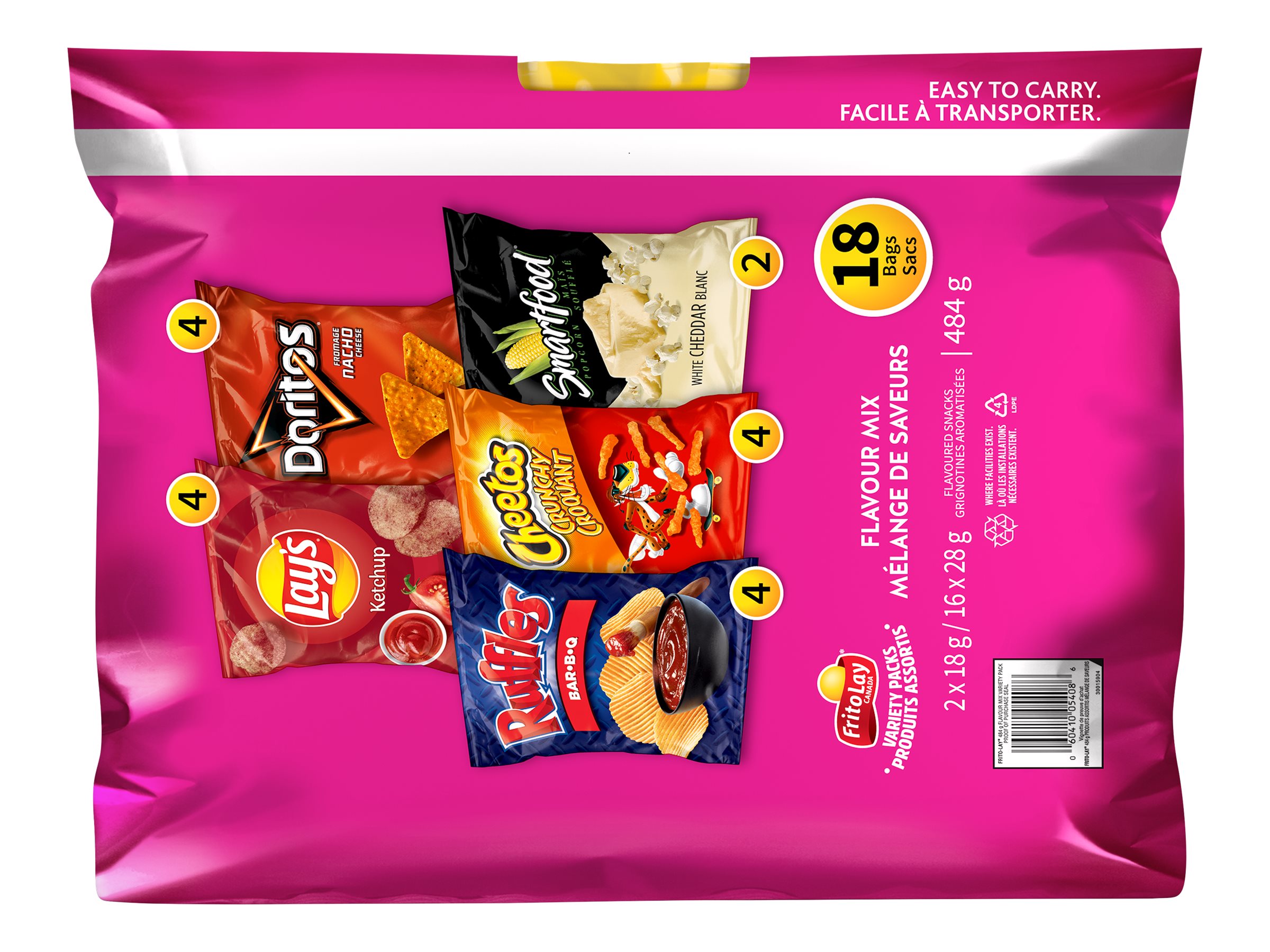 Frito-Lay Flavour Mix Variety Pack - 484g - 18's