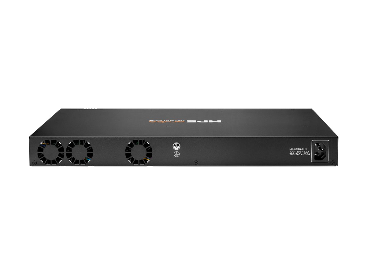 HPE Aruba 6200F 24G Class4 PoE 4SFP+ 370W Switch - přepínač - Max. stohovací vzdálenost 10 km - 24 porty - řízený - Lze montovat do rozvaděče – foto 3