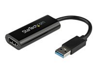 StarTech.com Adaptateur USB vers HDMI - Carte graphique externe - USB 3.0 - Slim - 1080p - Adaptateur multi-écrans