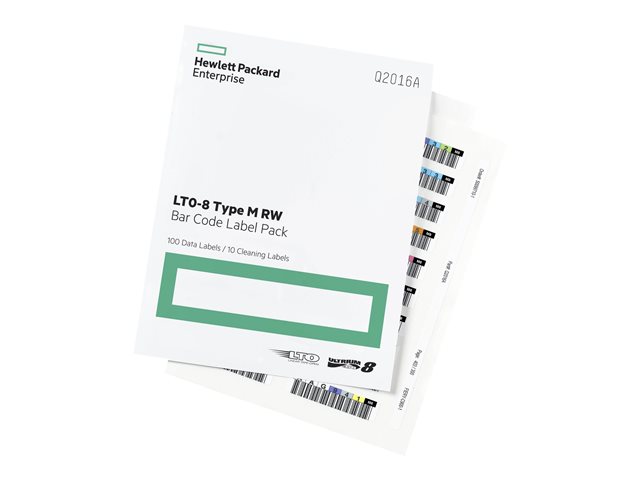HPE LTO-8 Ultrium RW Bar Code Label Pack