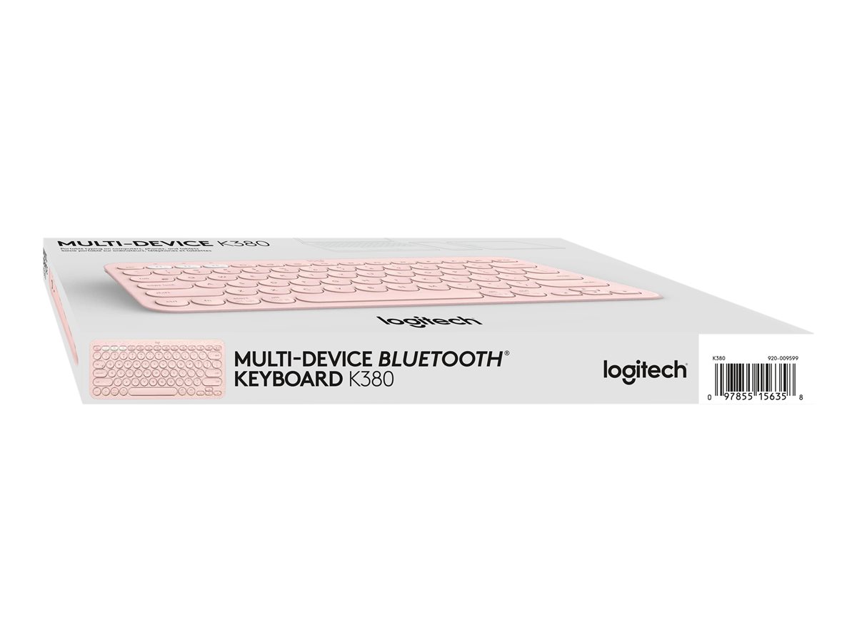 Logitech K380 Multi-Device Bluetooth Keyboard - klávesnice - QWERTY - US mezinárodní - rùžová Vstupní zařízení – foto 6