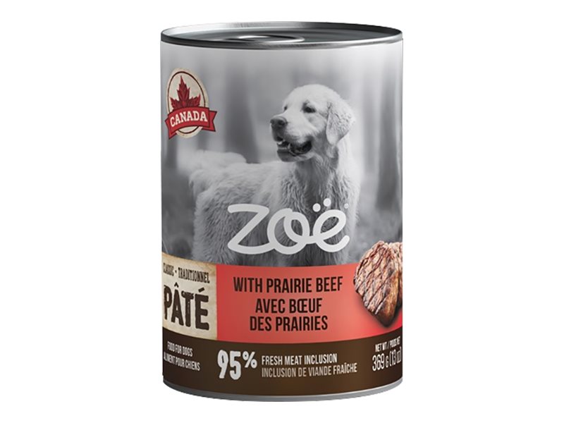 Zoe Pate Dog Food - Prairie Beef - 369g