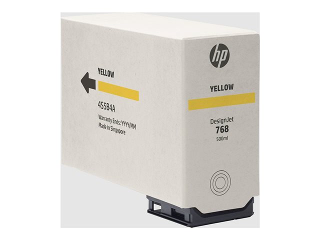 HP 768 Yellow 500-ml DesignJet Ink Crtg 4S5B4A