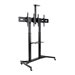 Eaton Tripp Lite Series Dual Screen Mobile TV Floor Stand Cart Height-Adjustable 35-45in