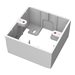 Modular AV faceplate component - single-gang surfa