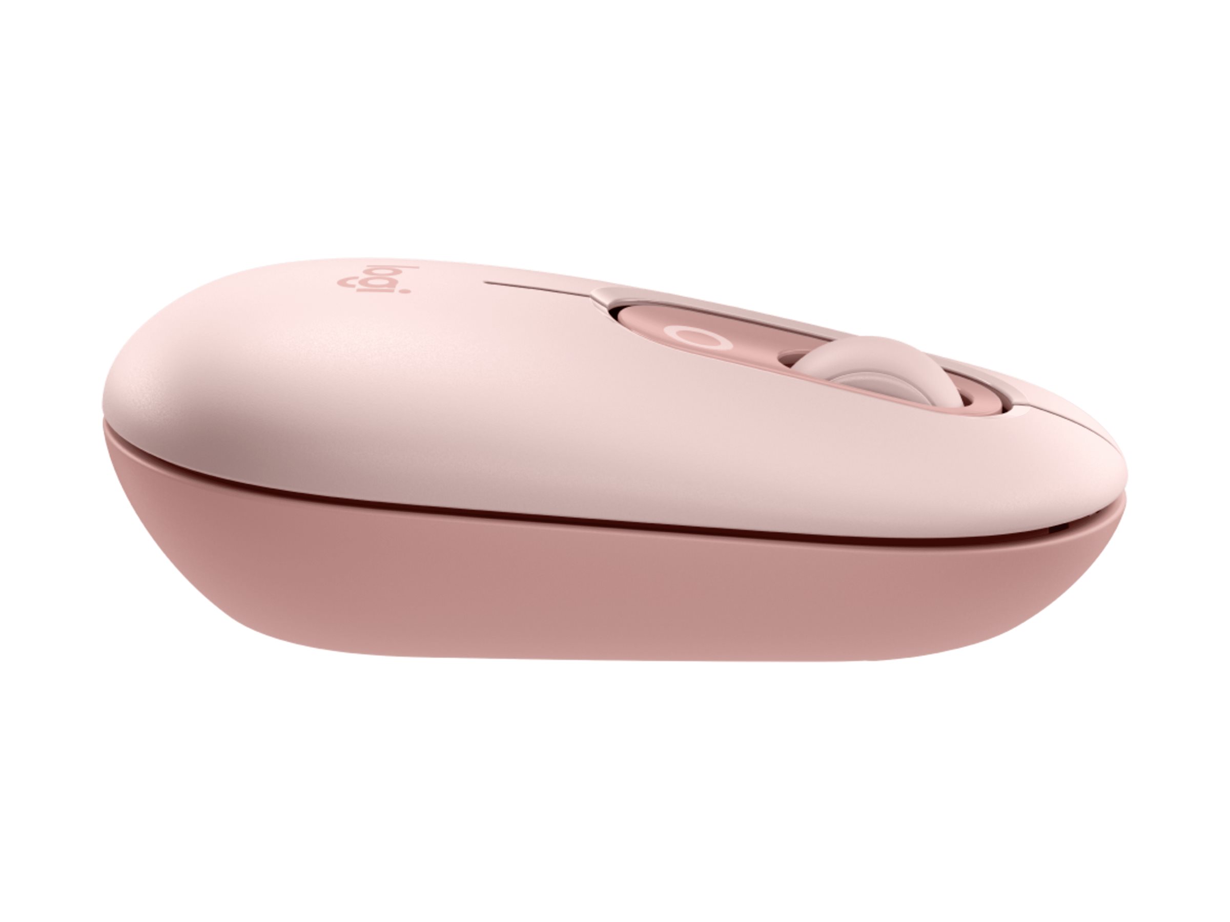 Logitech POP Icon Combo keyboard and mouse set QWERTY English rose off white Input Product shot Multi-angle 79100