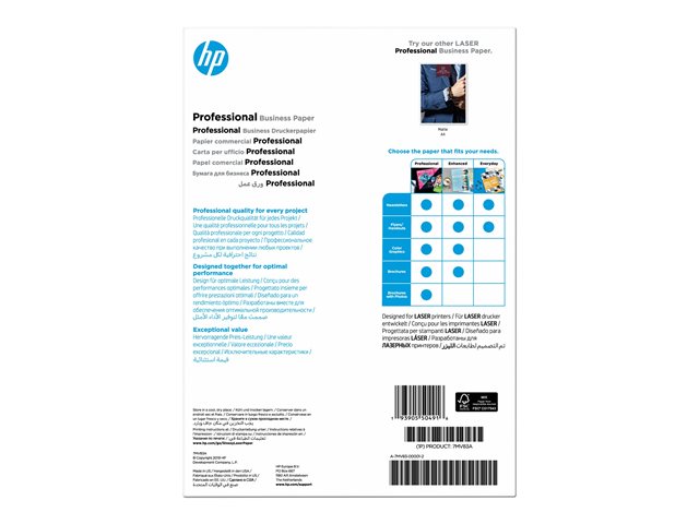HP Professional Glossy Paper - Glänzend - A4 (210 x 297 mm) - 200 g/m² - 150 Blatt Fotopapier - für Laser MFP 13X; LaserJet Managed Flow MFP E87660; Neverstop 1001; Neverstop Laser MFP 12XX