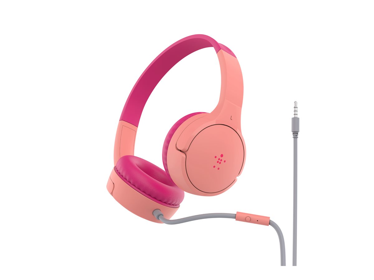 Belkin SoundForm Mini headphones with mic 3.5 mm Product shot Back 78850