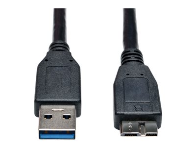 Tripp Lite 1ft USB 3.0 SuperSpeed Device Cable USB-A to USB Micro-B M/M Black 1'