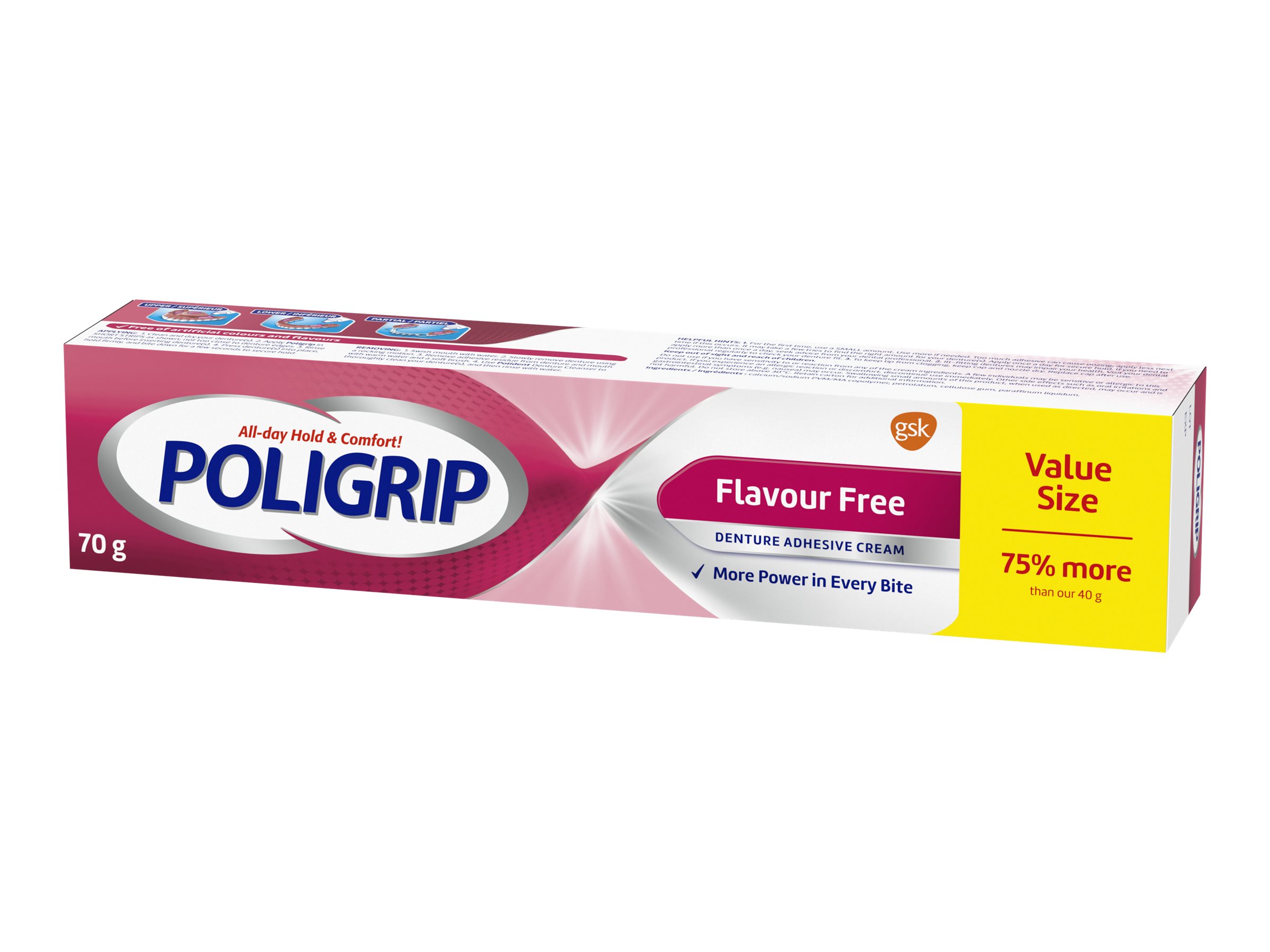 POLIGRIP Denture Adhesive - 70g