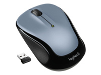Logitech M325s Wireless Mouse, 2.4 GHz with USB Receiver, Light Silver