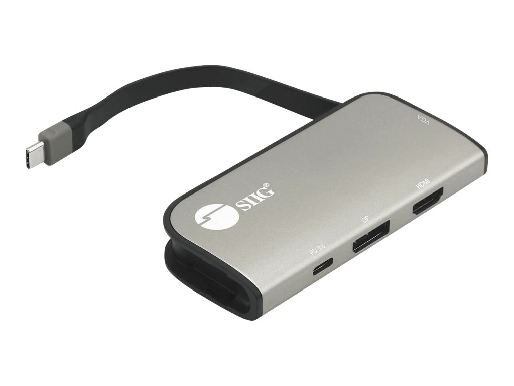 SIIG USB-C to Multi-Video MST Hub with PD 3.0