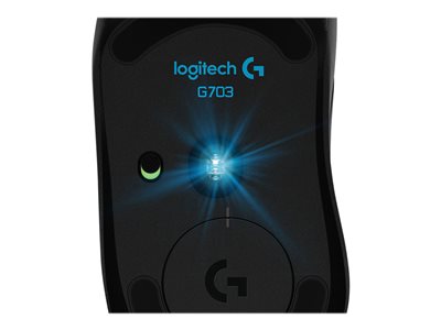 rørledning Fremme sammen Logitech Wireless Gaming Mouse G703 LIGHTSPEED with HERO 16K Sensor - Mus -  optisk - 6 knapper - trådløs, kabling - USB, LIGHTSPEED - Logitech  LIGHTSPEED-modtager (910-005641) | Atea eShop | Erhverv