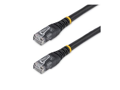 Startech 6ft CAT6 Ethernet Cable, 10 Gigabit Molded RJ45 650MHz 100W PoE Patch Cord, CAT 6 10GbE UTP Network Cable with Strain Relief, Black, UL Certified Wiring, 10 Pack