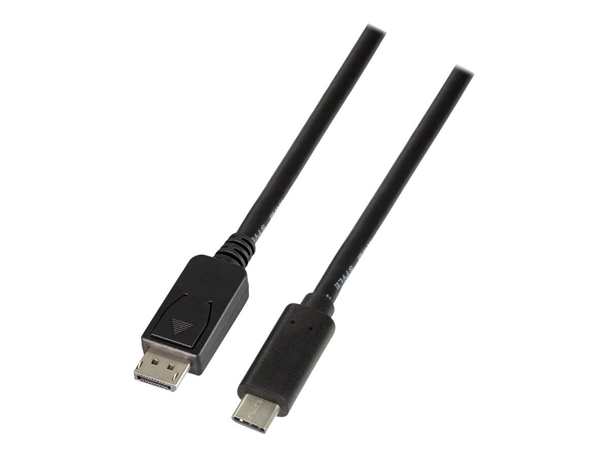 Kabel adapter LogiLink UA0335 USB-C - DisplyPort 1,2, czarny 1,8m