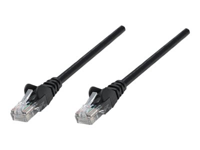 Network Patch Cable, Cat5e, 1m, Black, CCA, U/UTP,