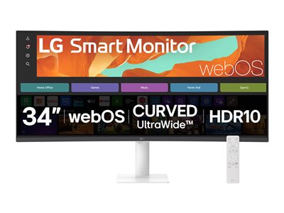 LG 34U601SA-W - LED monitor - Smart - curved - 34"