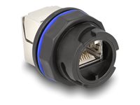 DeLOCK CAT 6a Afskærmet parsnoet (STP) Netværk-konnektor Sort