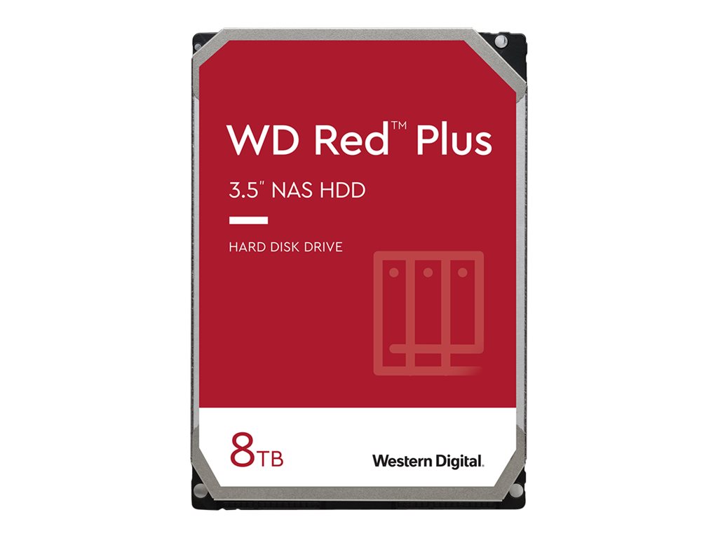 WD Red Plus WD80EFZZ - Festplatte - 8 TB - intern - 3.5" (8.9 cm) - SATA 6Gb/s