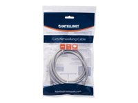 Intellinet Network Patch Cable, Cat6, 2m, Grey, CCA, U/UTP, PVC, RJ45, Gold Plated Contacts, Snagless, Booted, Lifetime Warranty, Polybag - patch cable - grey