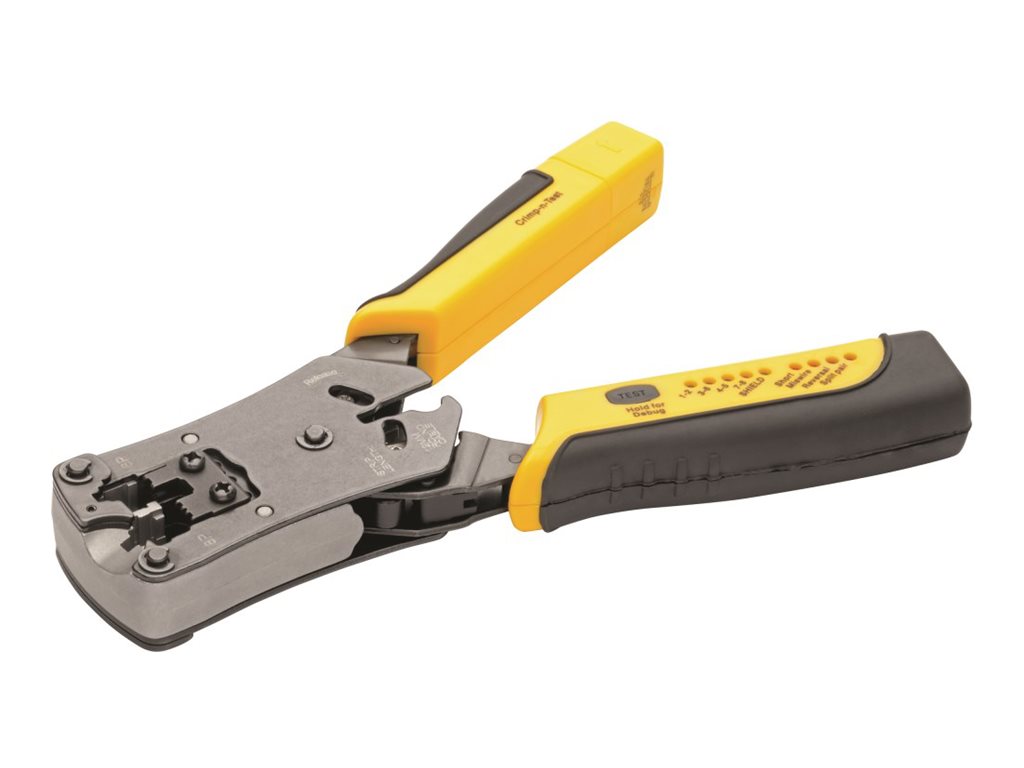 Tripp Lite RJ11/RJ12/RJ45 Wire Crimper with Built-in Cable Tester