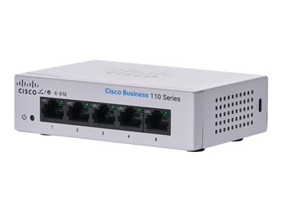 CISCO CBS110-5T-D-EU, Netzwerk Switch Nicht verwaltet,  (BILD1)