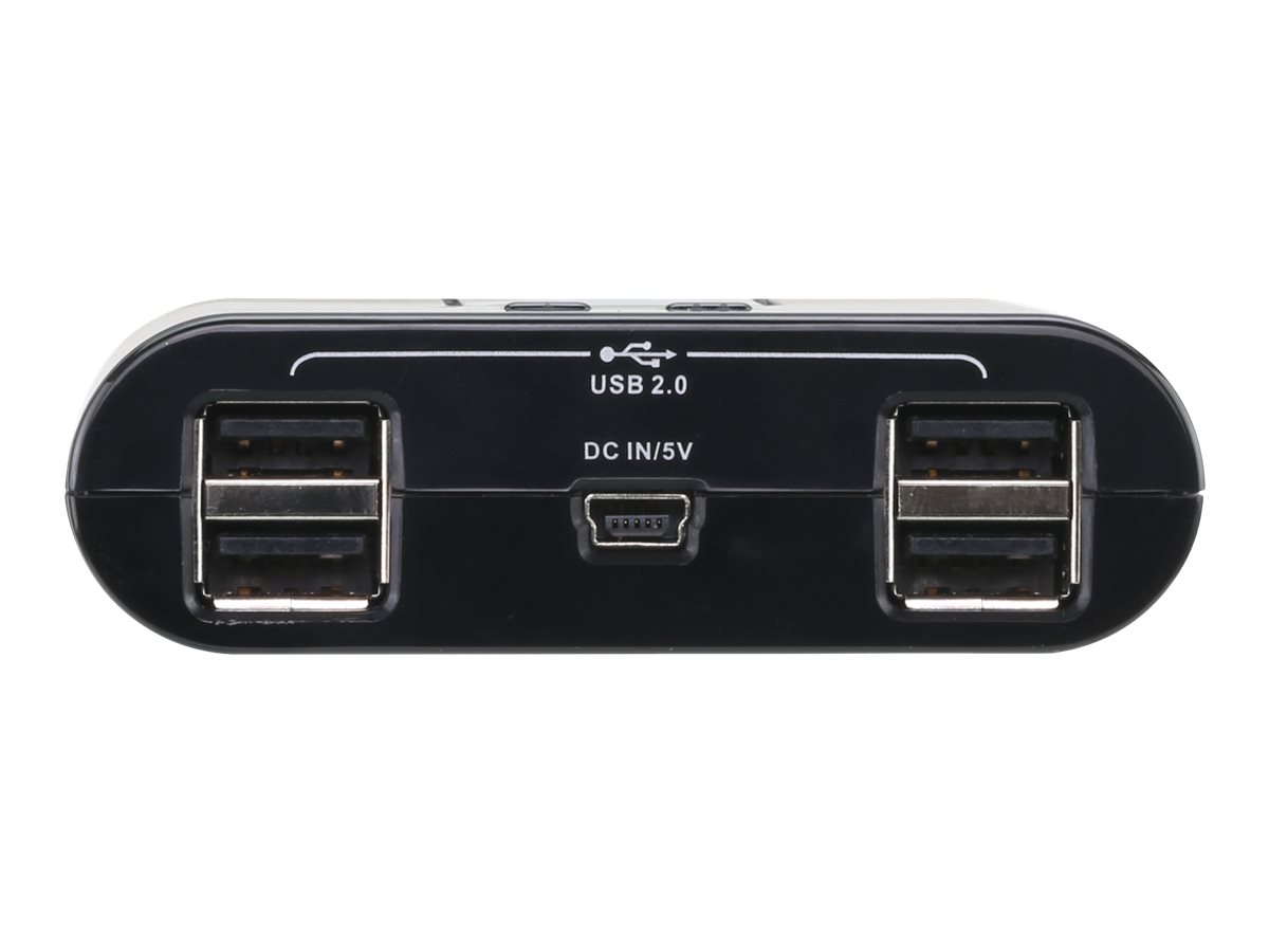 ATEN US224 2-Port USB Peripheral Sharing Device USB peripheral sharing Product shot Front 79800