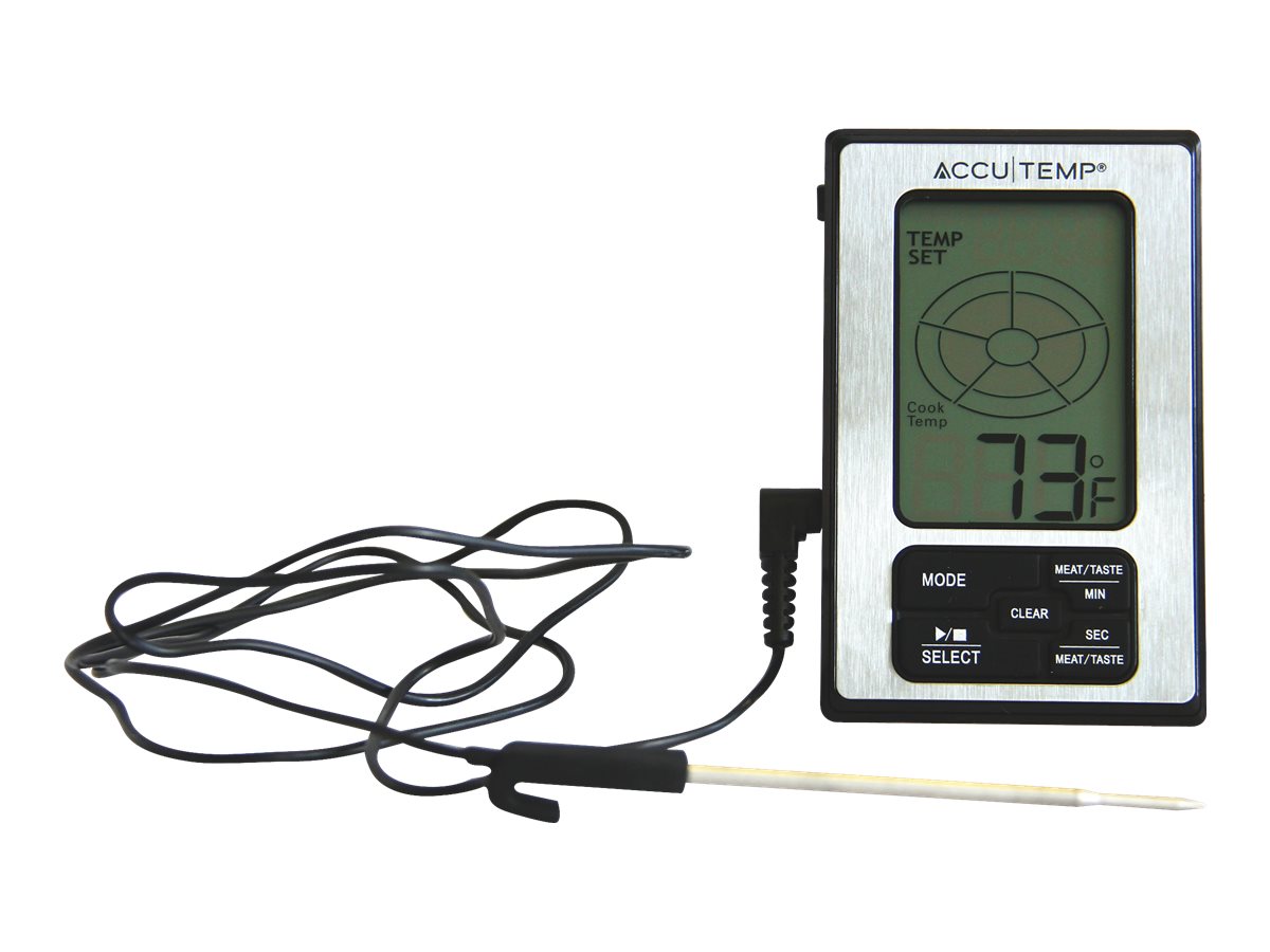 AccuTemp Wired Meat Thermometer with Stainless Steel Probe and  pre-Programmed doneness Settings