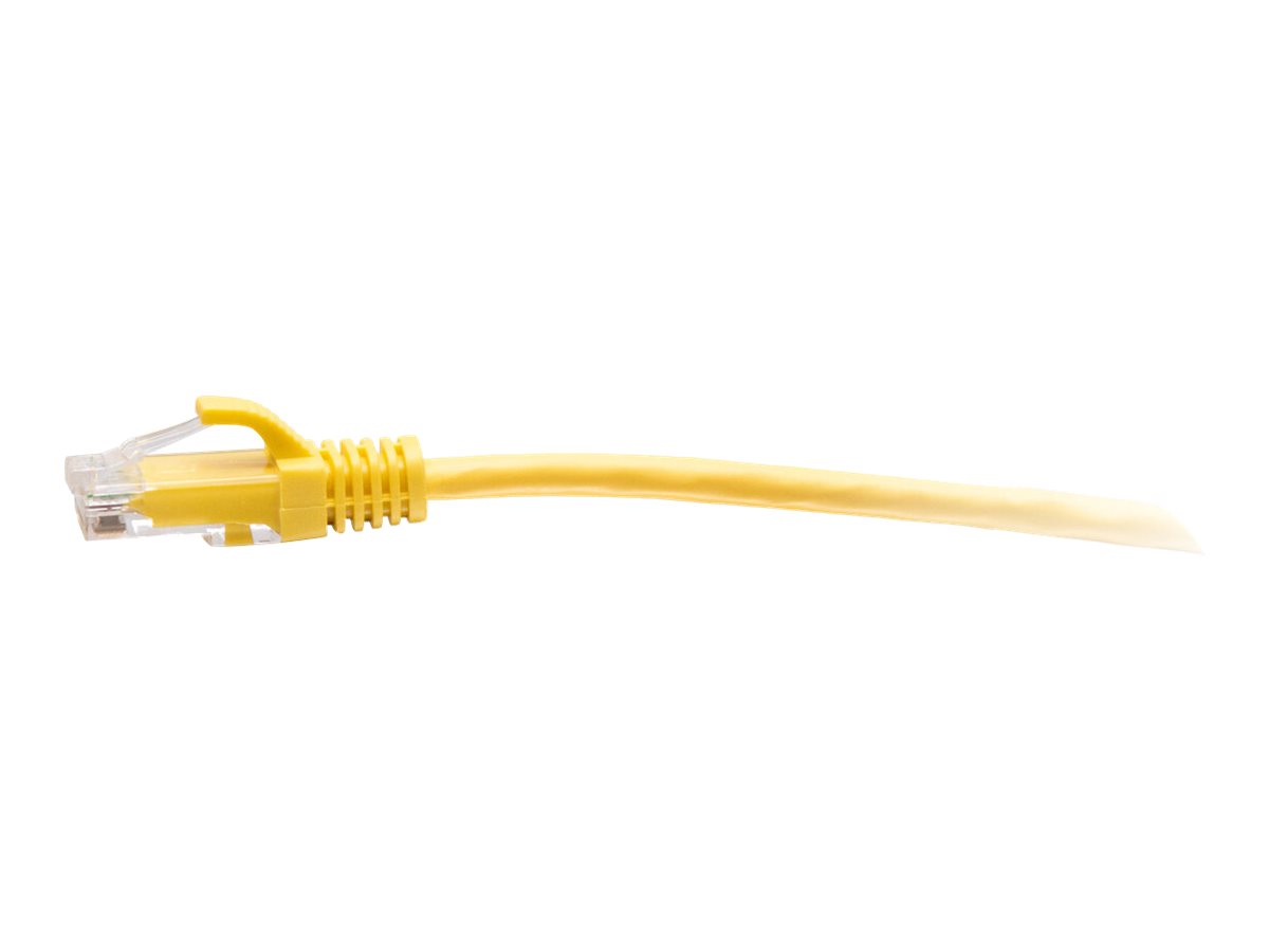 C2G 25ft (7.6m) Cat6a Snagless Unshielded (UTP) Slim Ethernet Network Patch Cable - Yellow - patch kabel - 7.6 m - žlutá – foto 2
