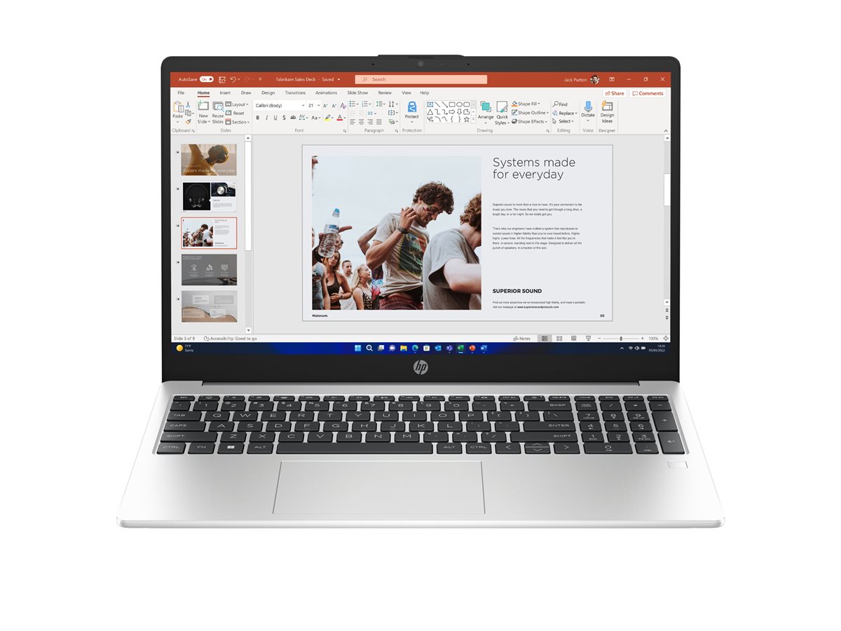 HP 250R G10 Notebook - 15.6" - Intel Core 5 - 120U - 16 GB RAM - 512 GB SSD - česká/slovenská – foto 4