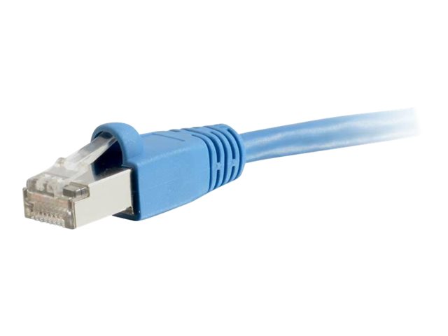 C2G Cat6a Booted Shielded (STP) Network Patch Cable - patch kabel - 1.5 m - modrá – foto 4