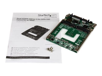 STARTECH Dual mSATA SSD auf 2,5 Zoll